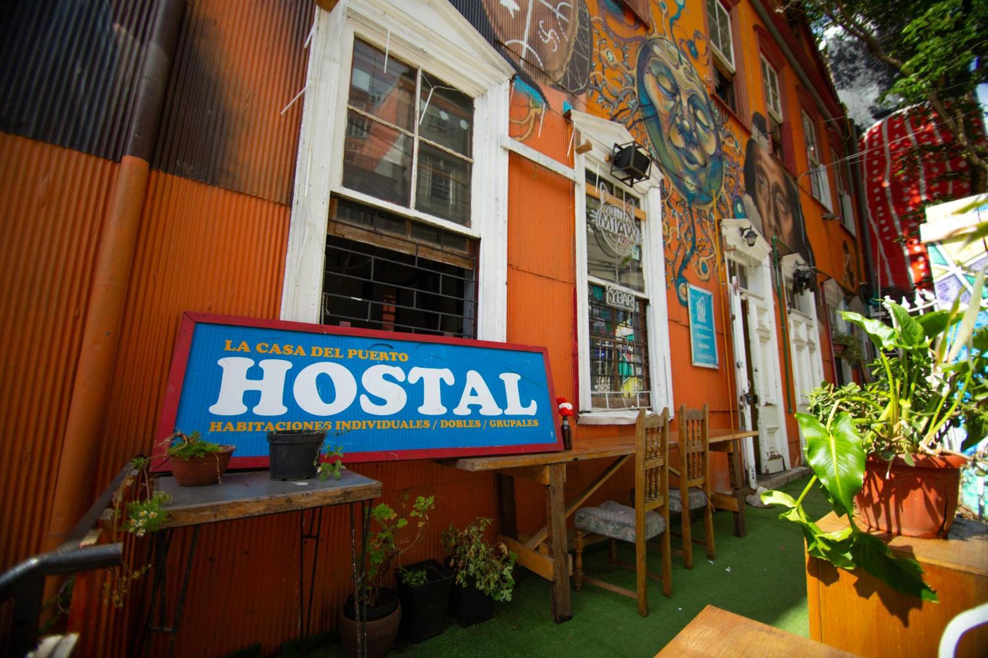 La Casa Del Puerto, Hostal Cultural, Cerro Alegre Valparaíso Exterior foto